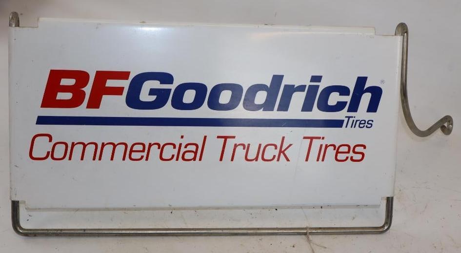 B. F. Goodrich Truck Tire Stand: 19" x 10.5" x 9"