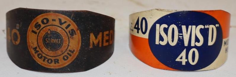 Group of 2 Iso-Vis Bulk Oil Metal Neck Clasp Rings (1 of 3)