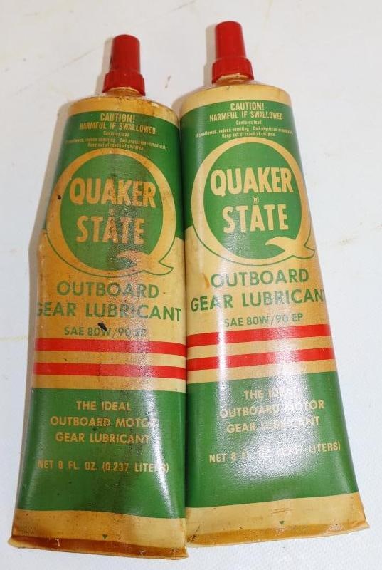 Group of 2 Quaker State Outboard Gear Lubricant Tubes (1 of 2)