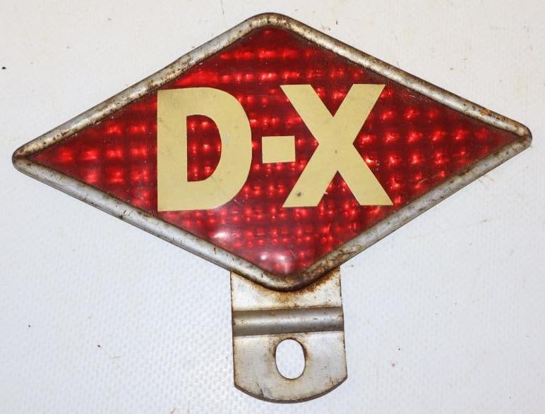 D-X Reflective License Plate Topper: 5.5" x 4"