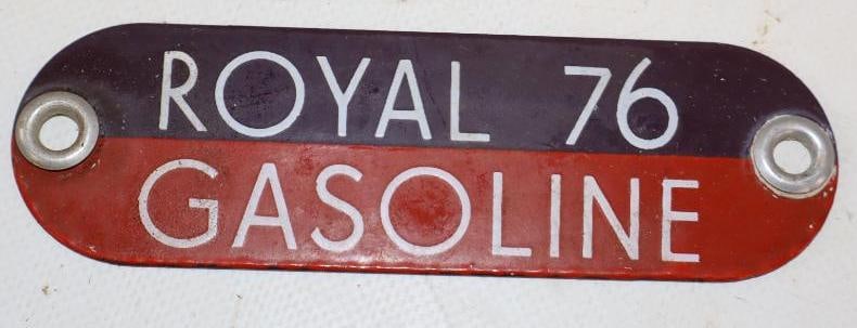 Royal 76 Gasoline Porcelain Identification Tag (1 of 2)