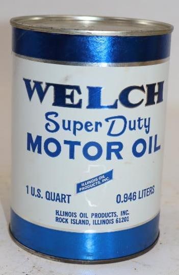 Welch Super Duty Composite One Quart Oil Can: Empty. 4" x 4" x 5.5"