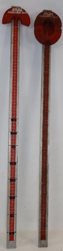 Group of 2 Atlas Power Drive Belt Measuring Sticks: 38" x 4.5" x 2" each