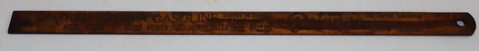 Polarine Red Crown Advertising Gas Gauge Stick: 17" x 1"