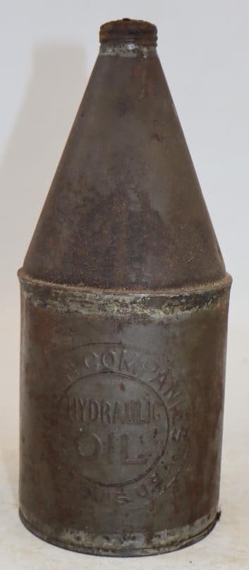 Koken Companies Embossed Hydraulic One Quart Cone Shaped Oil Can (1 of 4)