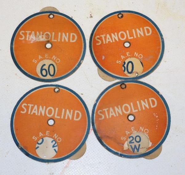 Group Of 4 Stanolind Cardboard Oil Weight Tags (1 of 2)