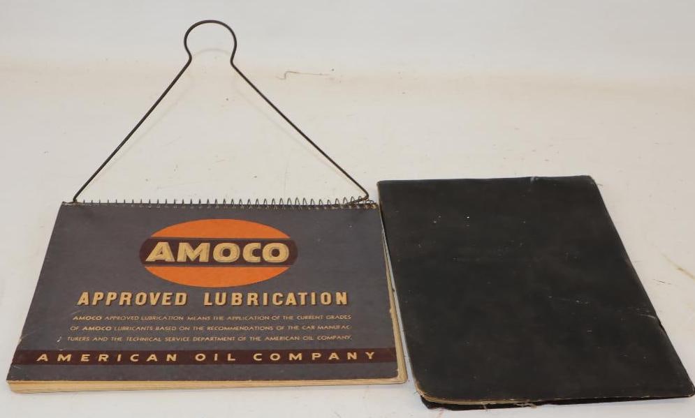 Group of 2 - 1936 & '37 Amoco American Oil Lubrication Charts (1 of 4)