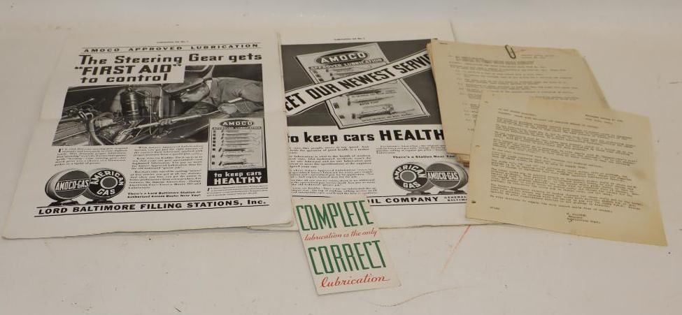 1933 Amoco Crank Case Draining & Greasing Follow Up System Packet in Original Mailing Envelope (1 of 7)