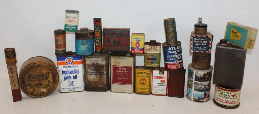 Large Group of Household & Automotive Related Cans (1 of 7)