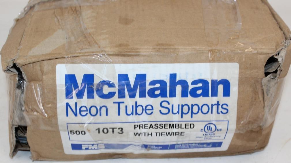 Box of 500 McMahan Neon Tube Supports (1 of 3)