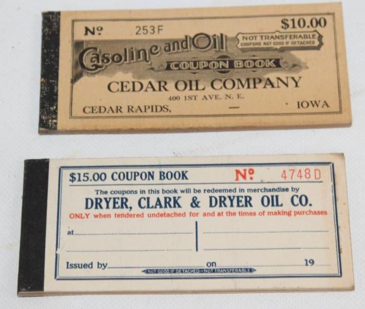 Cedar Oil Company Unused Coupon Book (1 of 4)