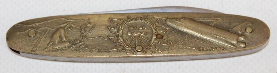 1982 World's Fair Solar Energy Embossed Pocket Knife (1 of 3)