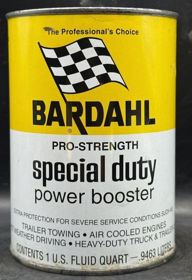 Bardhal Special Duty One Quart Oil Can: Metal, full, great condition overall