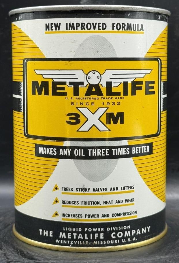 Metalife Motor Oil One Quart Oil Can (1 of 6)