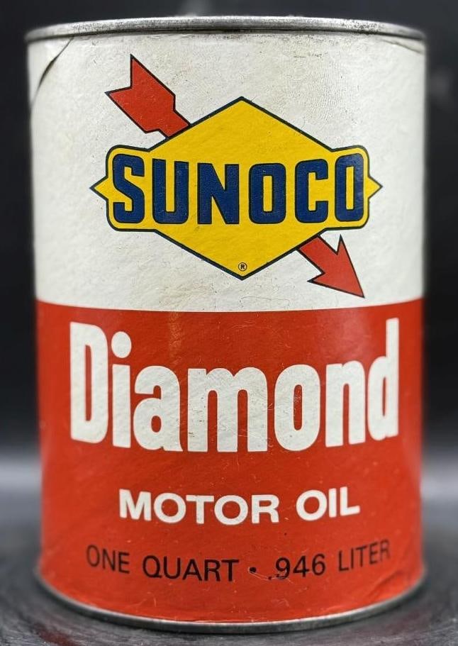 Sunoco Diamond Motor Oil One Quart Oil Can (1 of 6)
