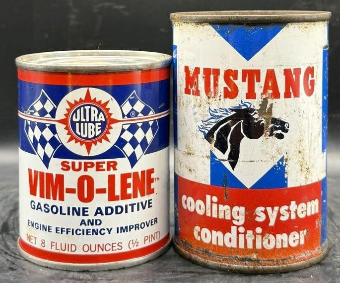 Ultra Lube & Mustang Pints: Metal, full, overall great condition