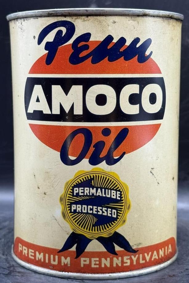 Penn Amoco Oil One Quart Oil Can (1 of 6)