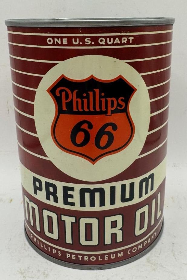 Phillips Motor Oil One Quart Oil Can (1 of 6)