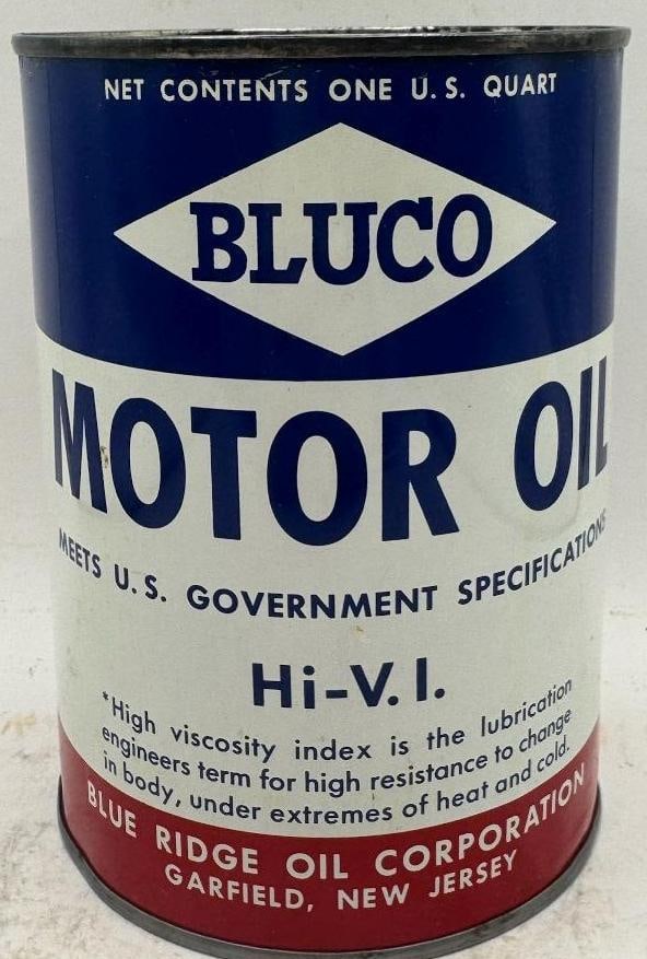 Blueco One Quart Oil Can: quart, empty