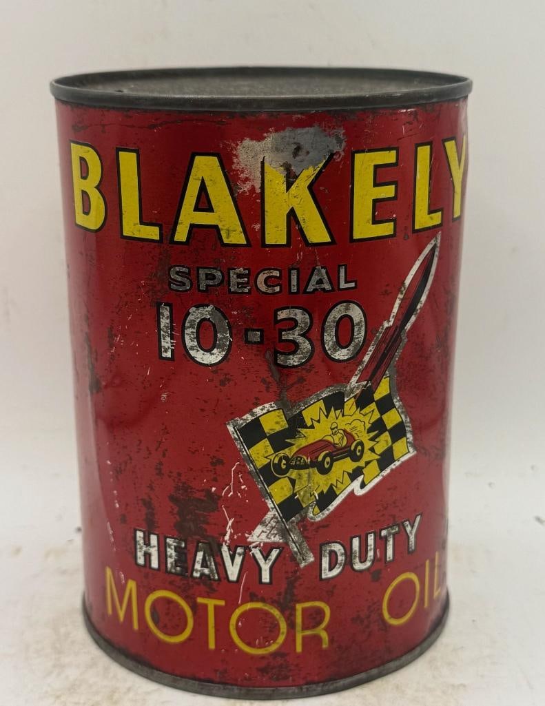 Blakely One Quart Oil Can: quart, empty