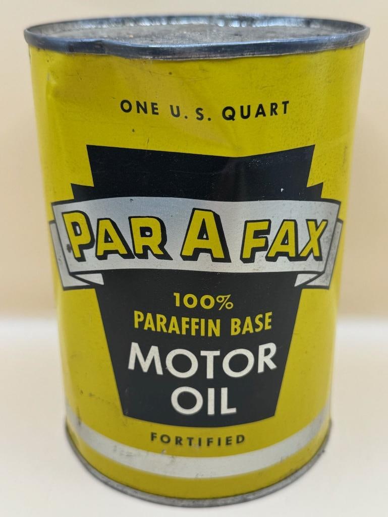 Parafax motor oil: Overall good conditon, some denting, great colors