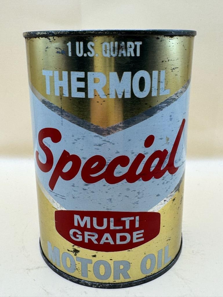 Thermoil Special Multi Grade Motor Oil: Great color, Metal, good condition