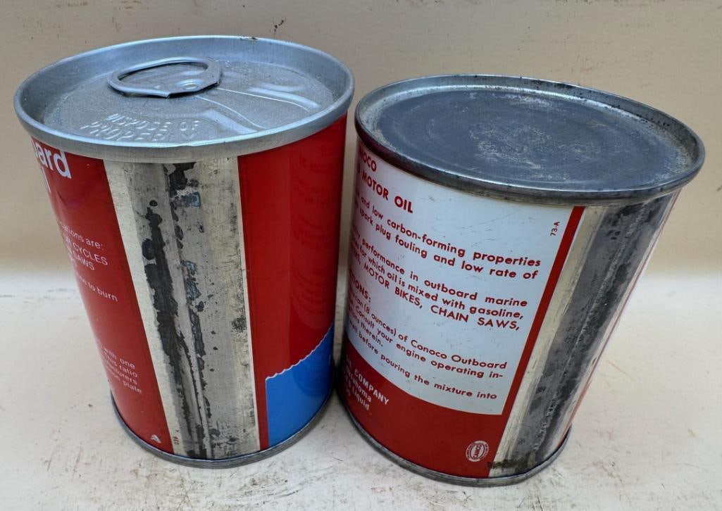 Shell & Conoco Oil Cans - 4