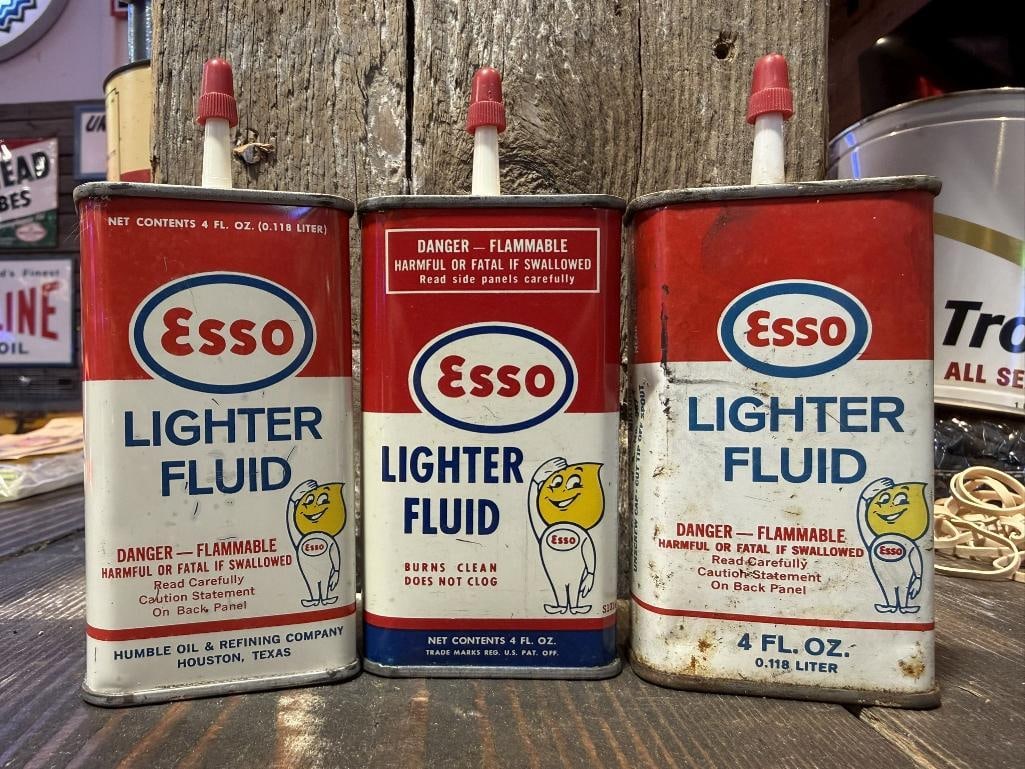 Esso Lighter Fluid Cans (1 of 4)