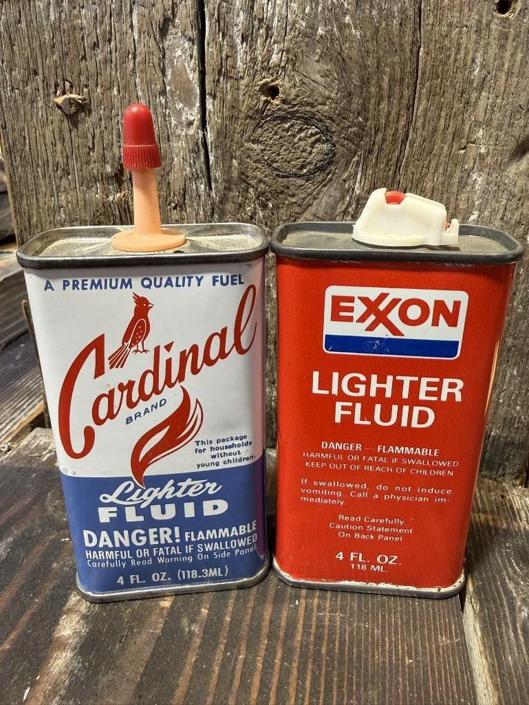 Cardinal & Exxon Oil Cans (1 of 4)