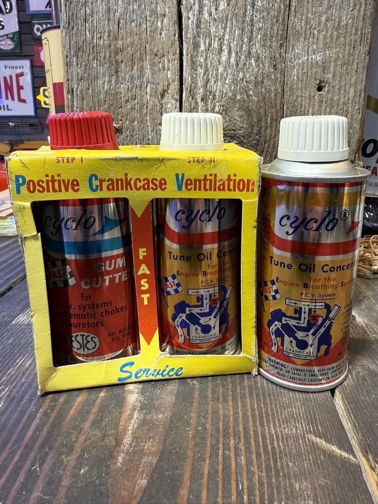 Cyclo Oil Can Lot: All Full