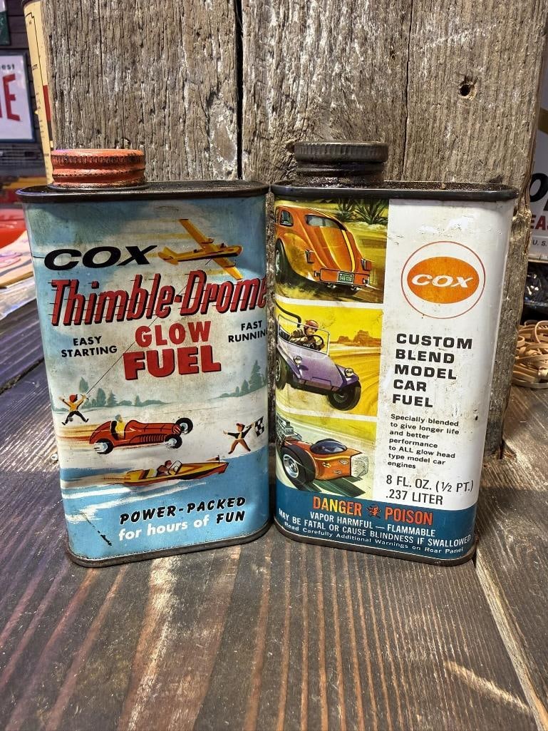 Cox Oil Can Pair: Both empty
