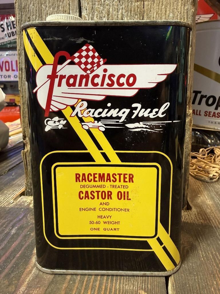 Francisco Racing Fuel Oil Can: Quart, Empty