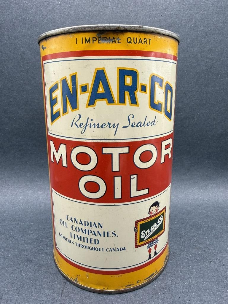 Enarco Oil Can: Imperial quart, empty