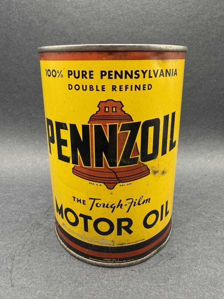 Pennzoil Oil Can: Quart, Empty