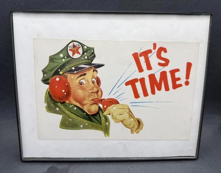 Texaco Cardstock: Frame included