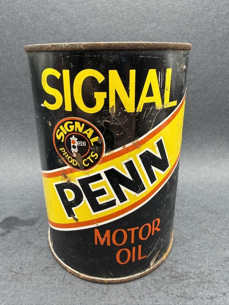 Signal Penn Oil Can: Quart, Empty