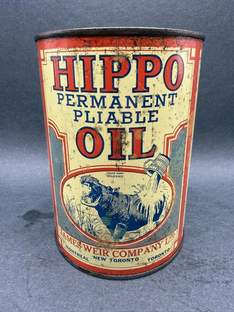 Hippo Oil Can: Empty