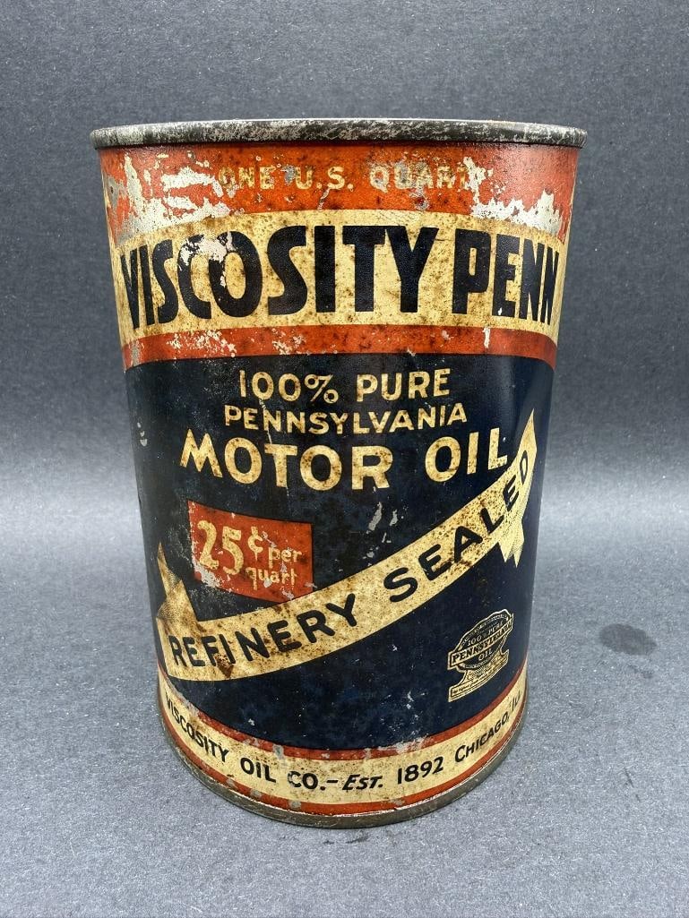 Viscosity Penn Pricer Oil Can: Quart, full