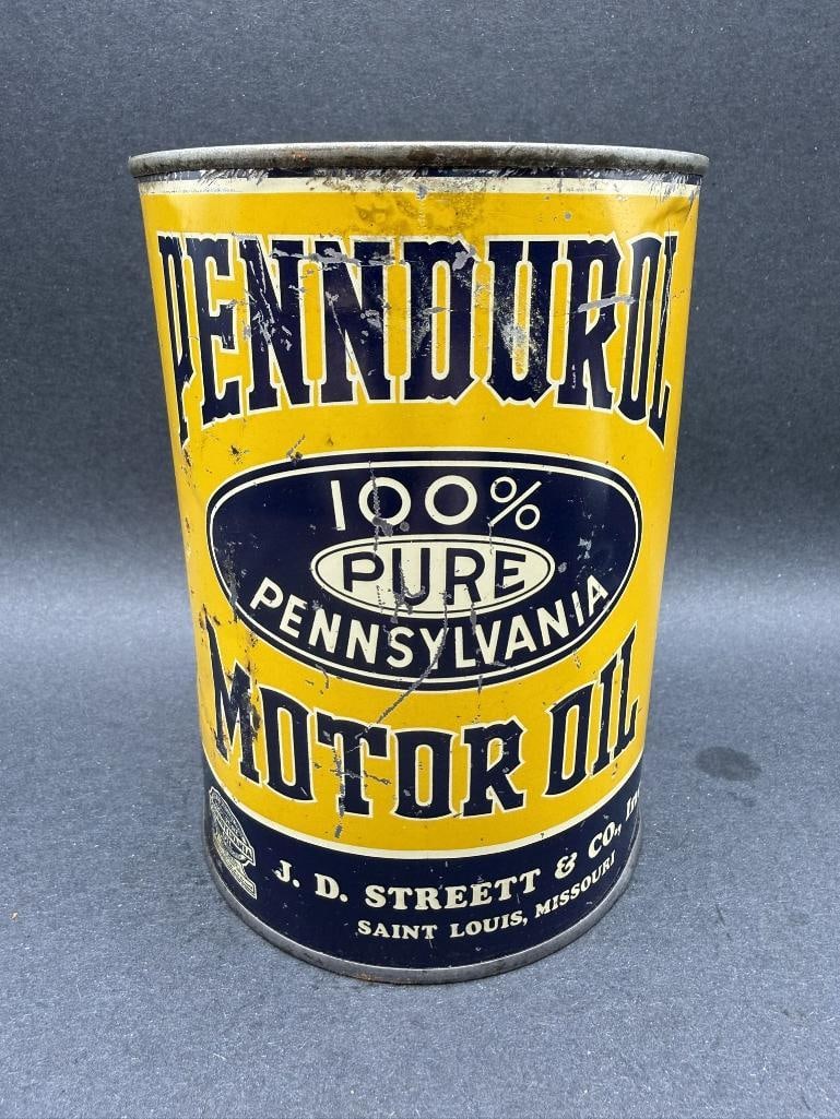 Penndural Oil Can: Quart, Empty