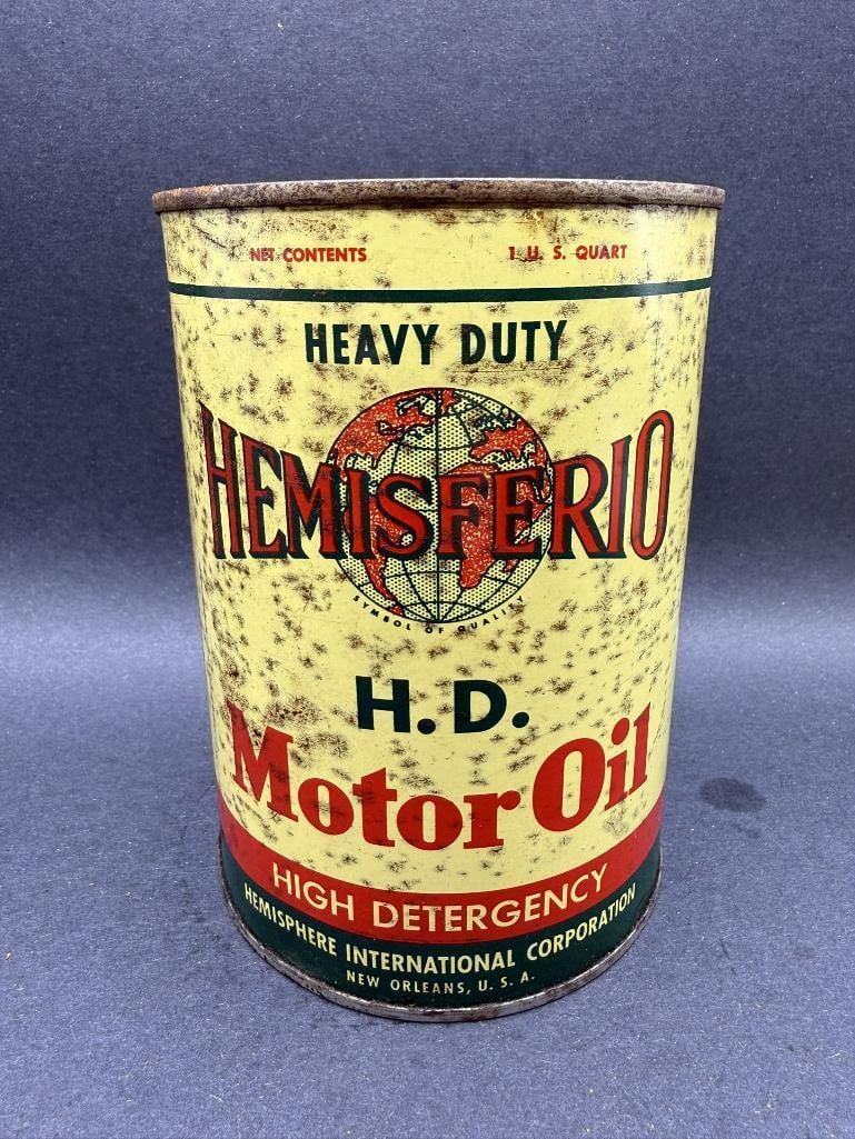 Hemisferio Oil Can: Quart, Empty