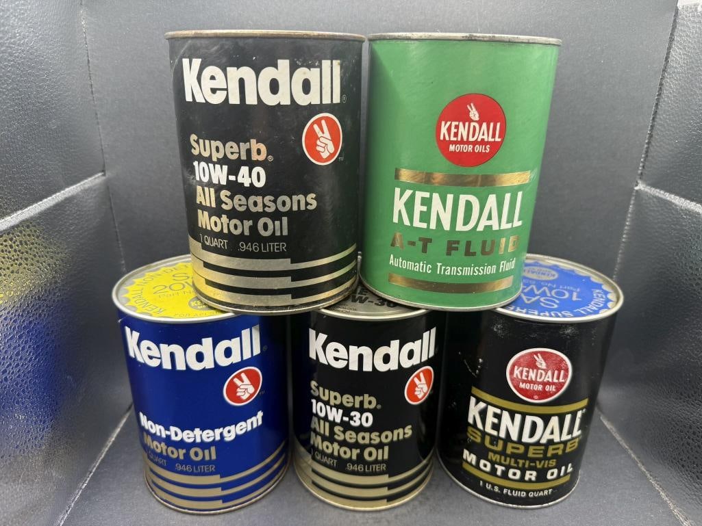 Kendall Oil Can Lot: All composite, all empty