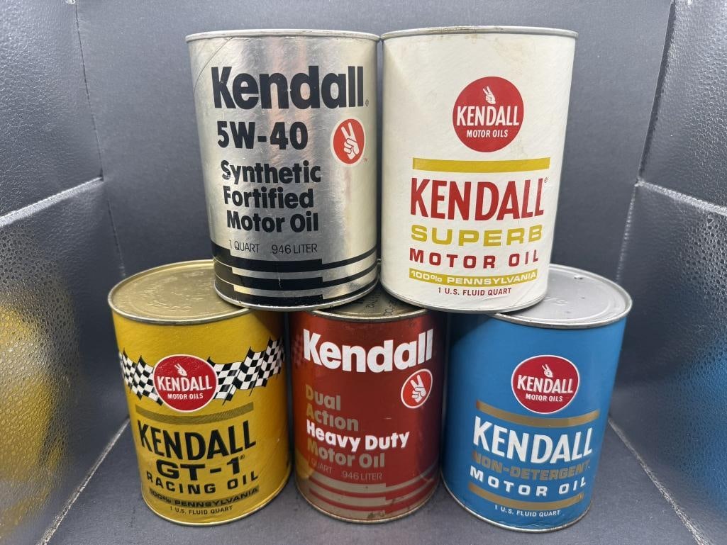 Kendall Oil Can Lot: All composite, all empty