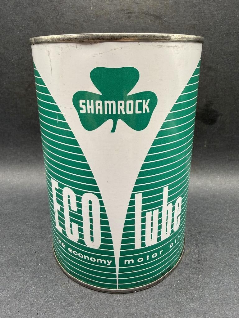 Shamrock Ecolube Oil Can: Quart, full