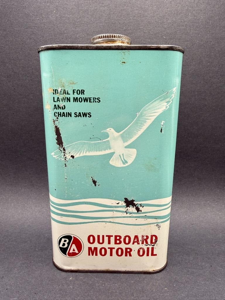 BA Outboard Oil Can: Imperial quart, empty