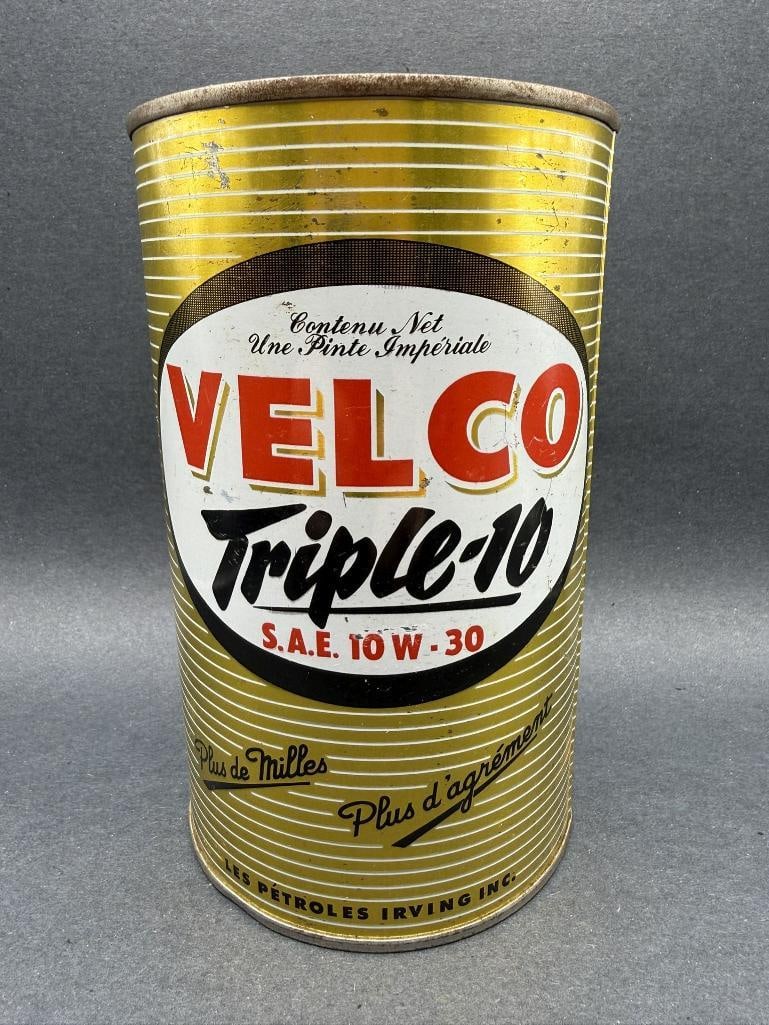 Velco Oil Can: Imperial quart, empty