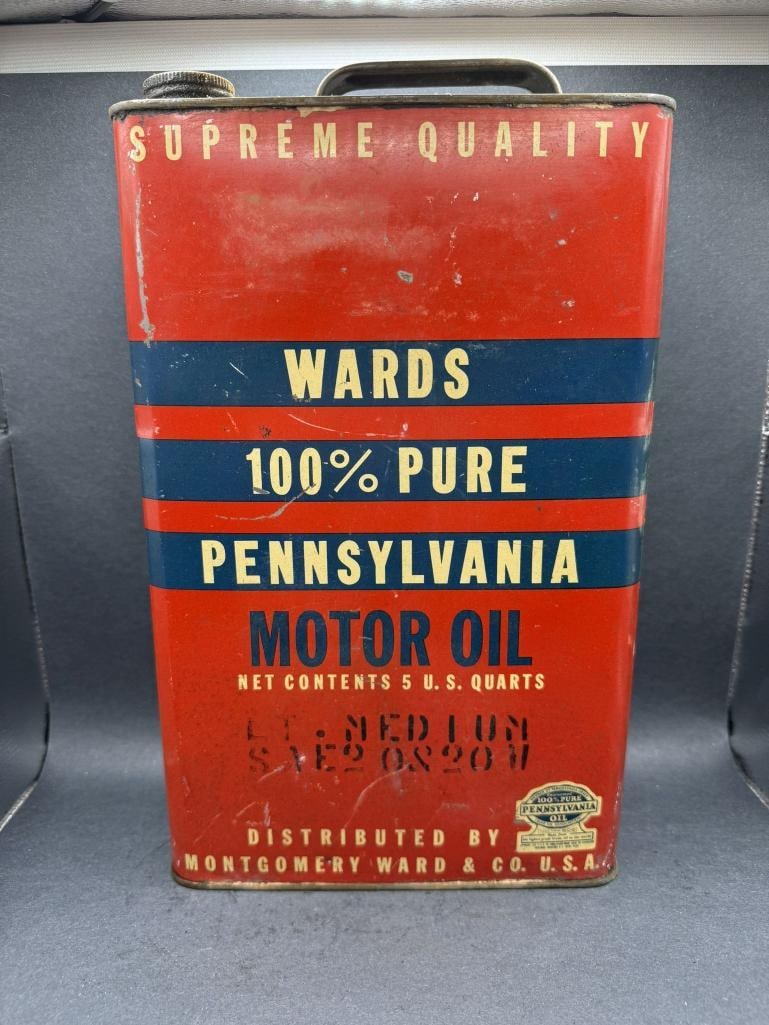 Wards Slim Oil Can: Empty