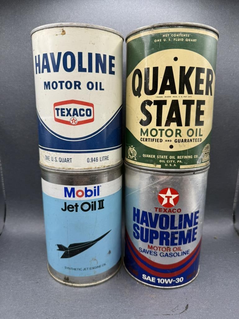 Quart Oil Can Bundle: Supreme Composite, Rest Metal, all empty