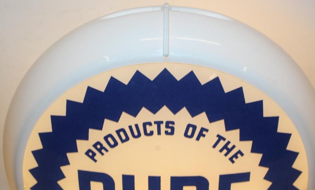 13.5" Pure Oil Company Globe Lens on Capco Body - 2