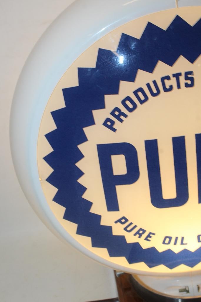 13.5" Pure Oil Company Globe Lens on Capco Body - 3