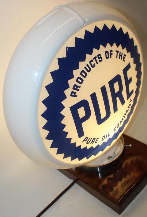 13.5" Pure Oil Company Globe Lens on Capco Body - 6
